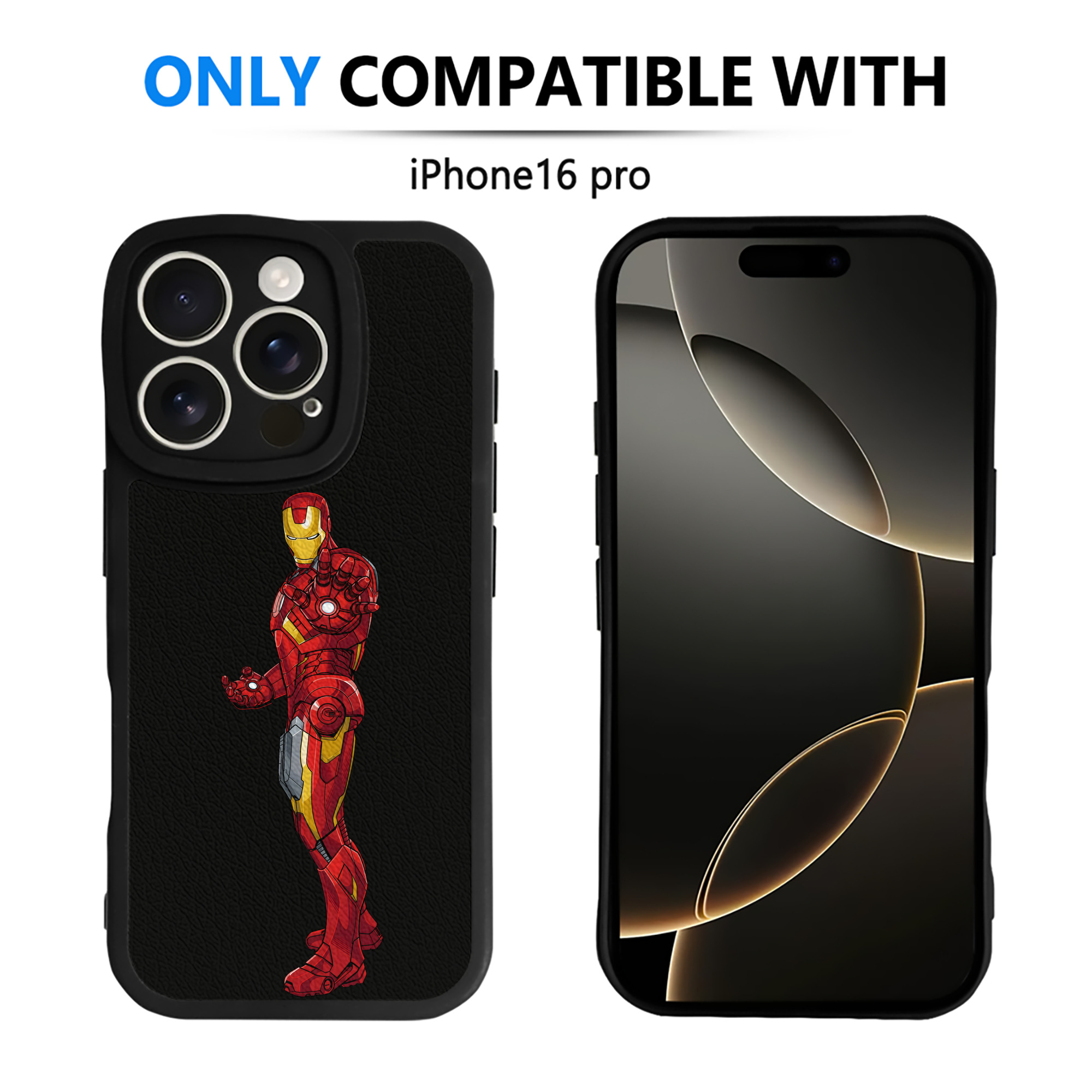 （画像用） アベンジャーズ The Avengers 【iPhone 16シリーズ対応】シリコンスマホケース（レザー調） 材質：シリコン